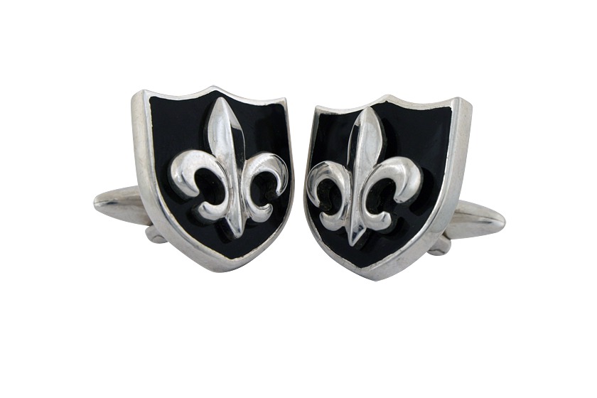 fleur de lis cufflinks