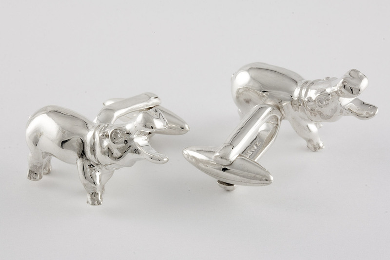 Hippo Cufflinks