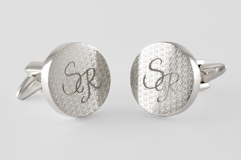 Round engraved Cufflinks