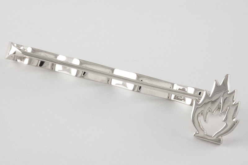 Flame Tie clip