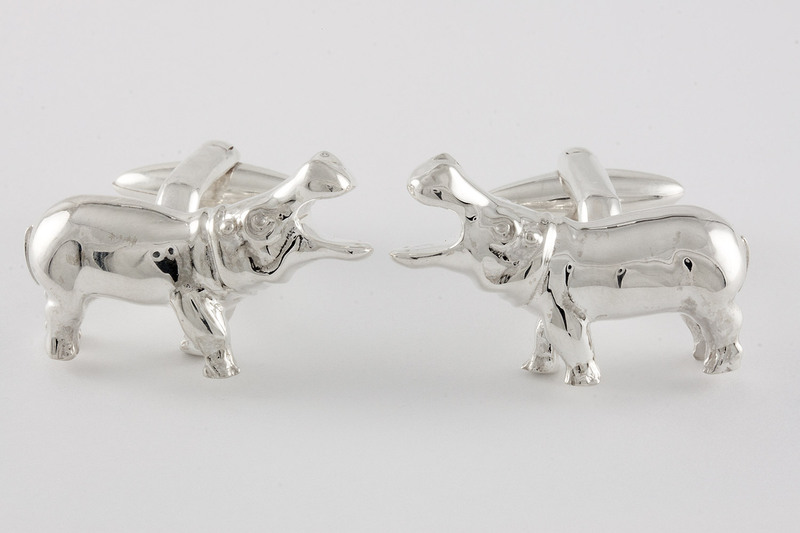 Hippo Cufflinks