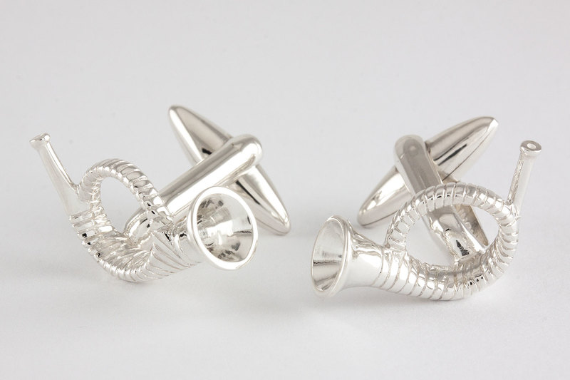 Hunting horn Cufflinks