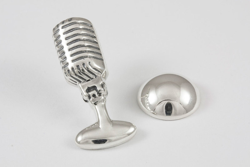 Microphone Lapel pin