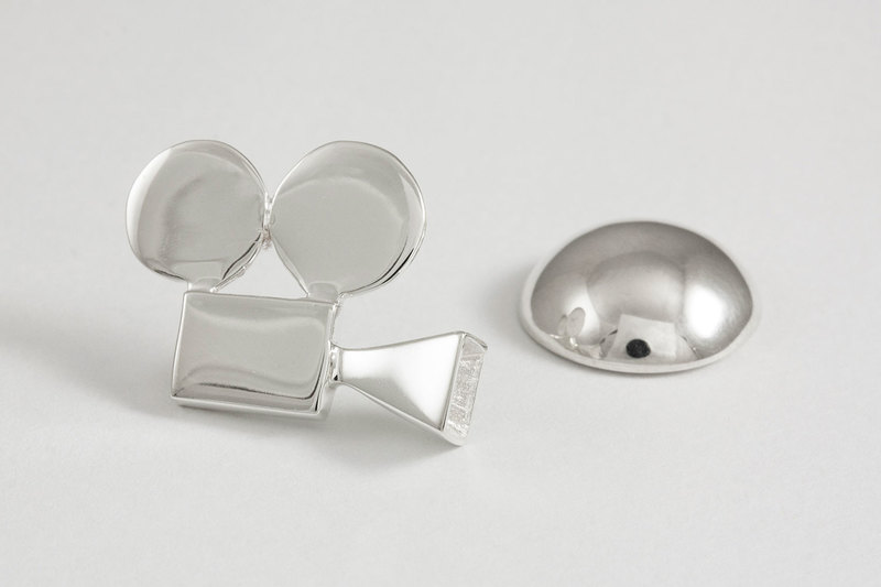 Movie camera Lapel pin