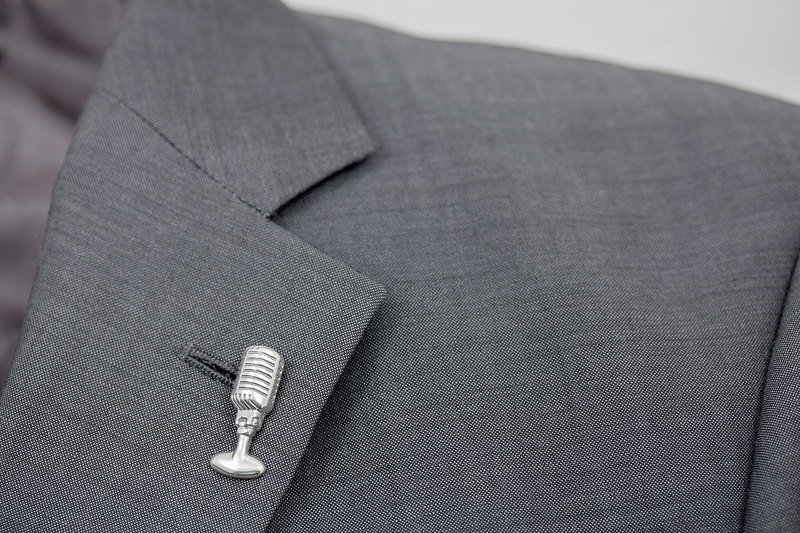 Microphone Lapel pin
