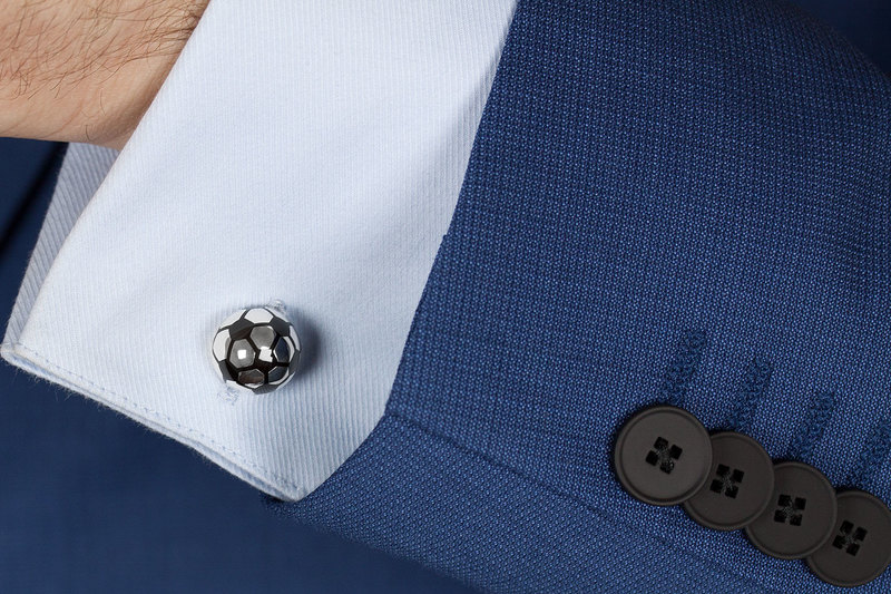 Soccer ball Cuff links